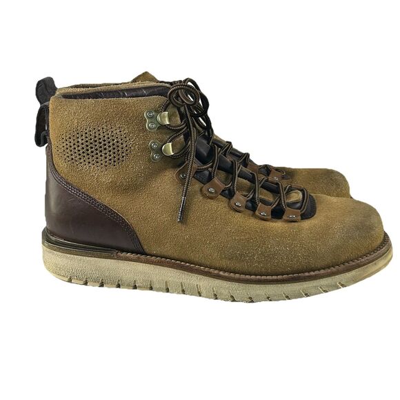 Cole Haan Zerogrand British Tan Hiker leather water Resistant Boot Size 9.5W